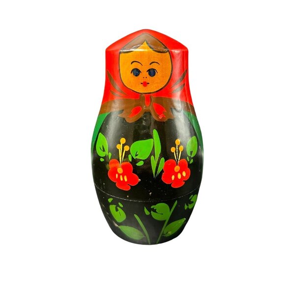 Vintage Set USSR Russian Matryoshka 7 Pc Nesting Dolls Stamped EUC - Picture 8 of 9